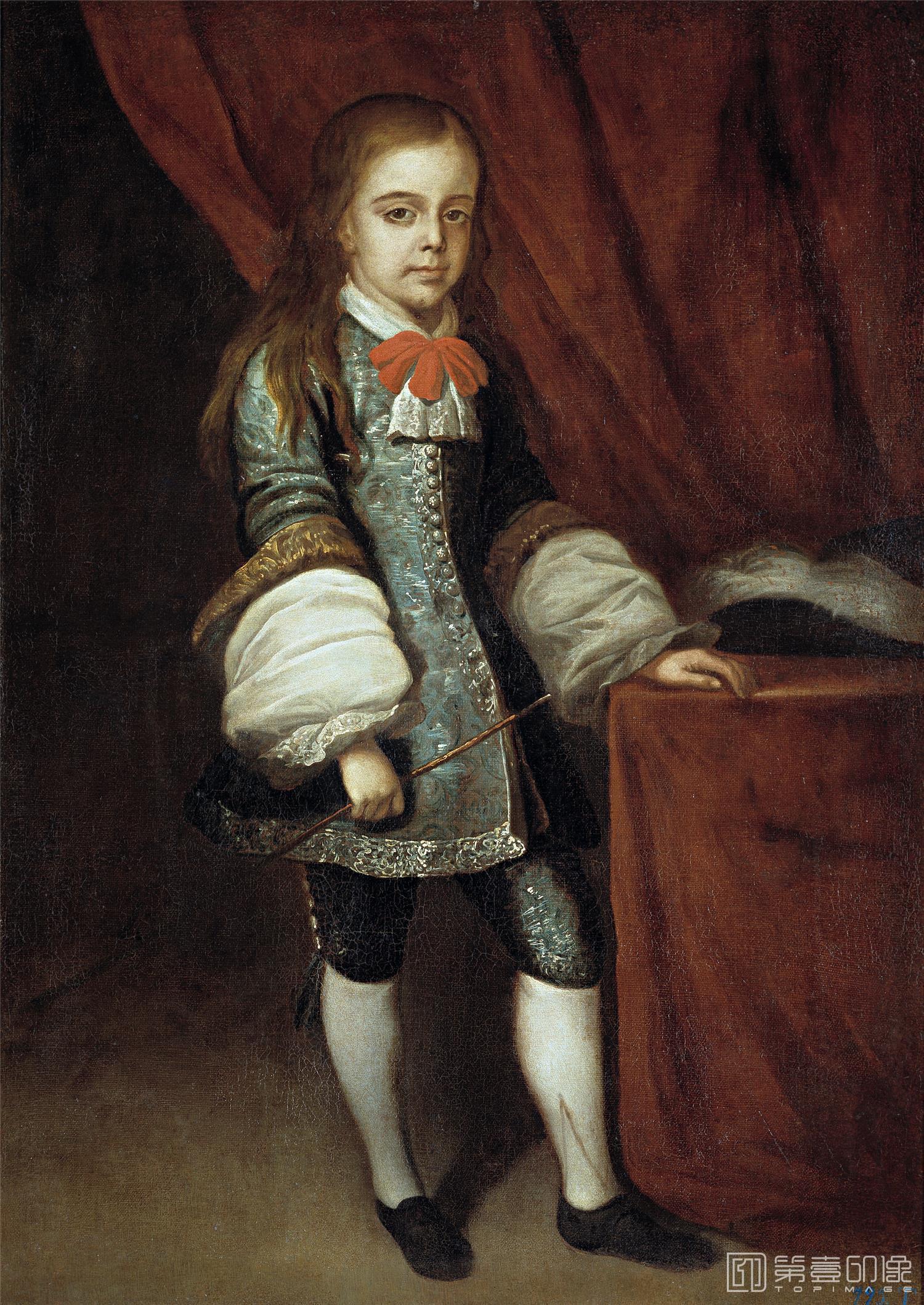 油画-西班牙普拉多美术馆油画藏画-Anónimo-Retrato de un niño-120cm x 85cm-0216